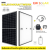 NEU! 800 Watt Balkonkraftwerk mit 2 x 430 JA Modulen (bifazial) + APsystems EZ1-M(WIFI) + steckerfertig + Wechselrichterhalterung